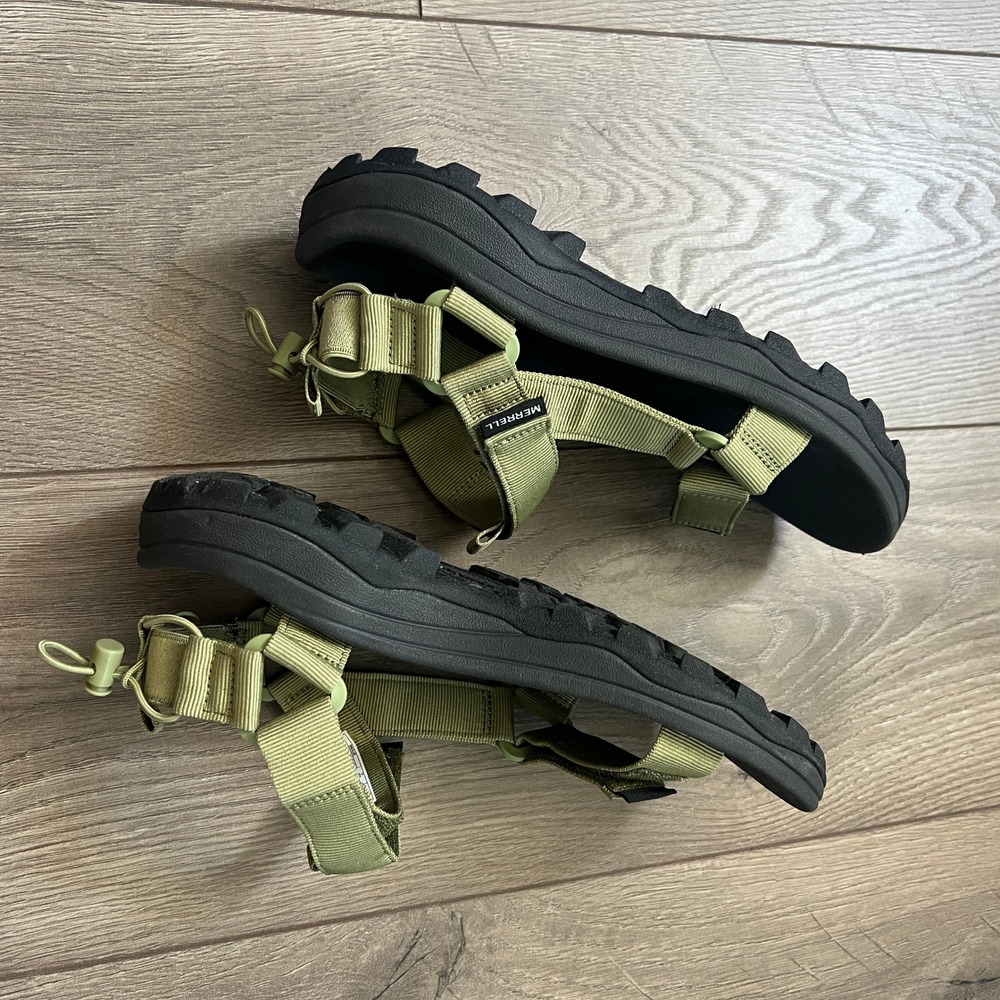 Merrell Speed Fusion Web Sport Sandals Green Black Mens US 8 Hiking Camping - Picture 3 of 10